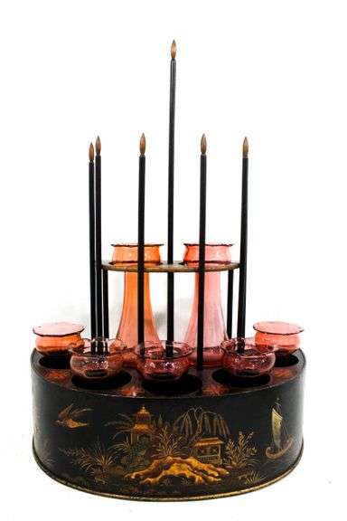 Asian Display Stand for Amethyst Glass Bulb Forcers.