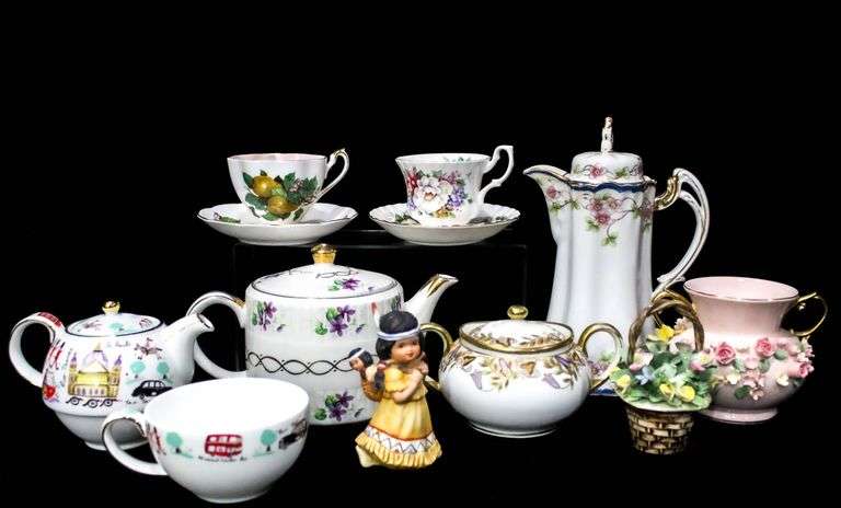 Visual Reference: Collection Of Vintage Tableware And Decorating Accessories