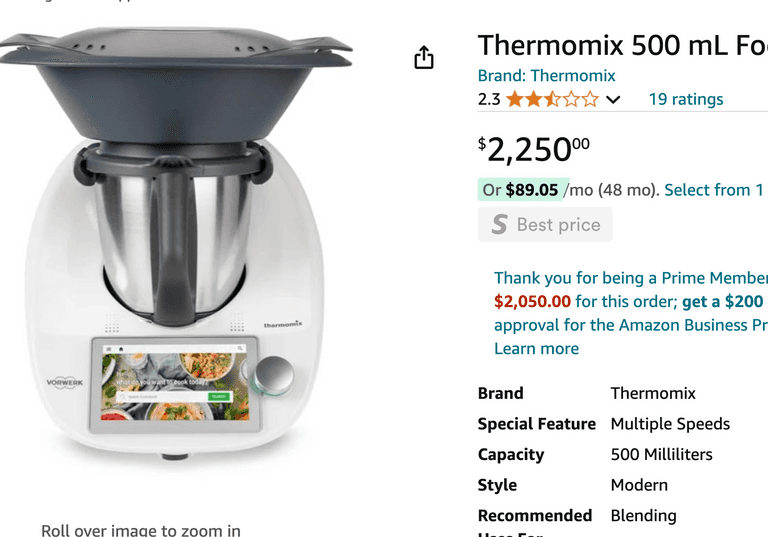 Thermomix TM5 multi-use food blender with a 500W reluctance motor. Retail $2250 on Amazon. With precise temperature control and a 1000W heating element,. Cooks, simmers, chops, purees, and steams all in one machine. All proceeds from this lot will benefit the Peter T Foundation, a non-profit dedicated to supporting pediatric cancer patients. T1 U