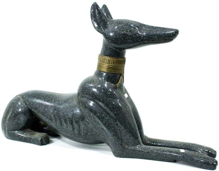Egyptian God Anubis Jackal Dog Figurine Sculpture - 30 x 20
