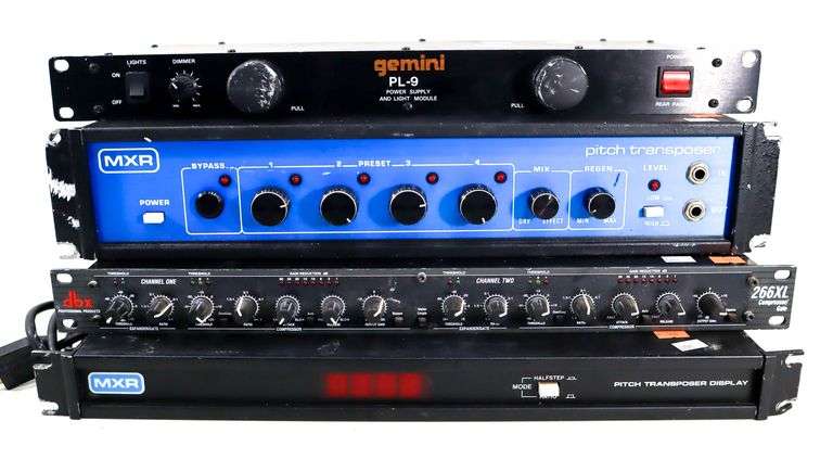 Gemini PL-9 Rack Mountable Light Module - and - DBX 266XL Compressor 2 ...