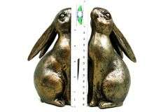 Adorable Standing Rabbit Bookends - Bronze Finish - Pair. - Bunting ...