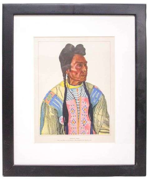 Print of the Portrait of Morning Bird by Winold Reiss. - 12"x9"