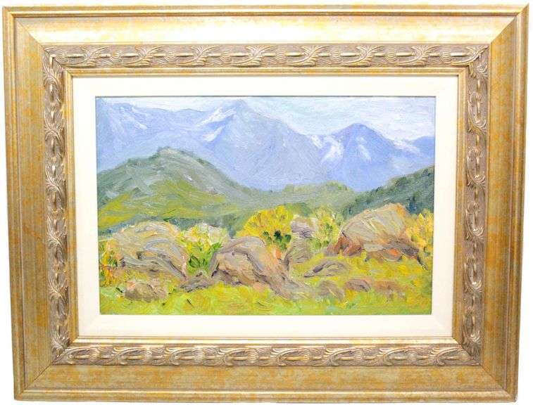 American Impressionist Colorado Landscape by Walter Maitland.