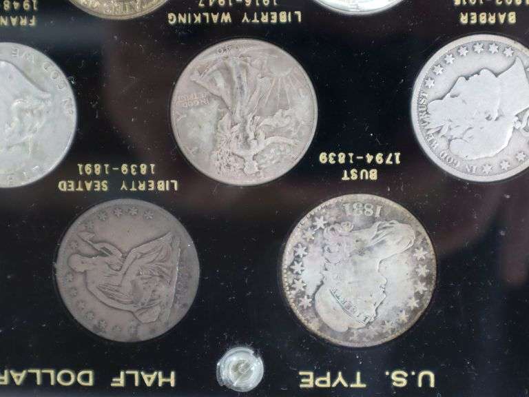 US Type collection sets , Includes Silver quarters , 1834 Draped Bust , 1852 Seated Liberty , 1909 Barber , 1929 Standing liberty + More AND US Half Dollar Type set , 1831 Draped Bust , 1853 Seated Liberty , 1904 Barber ,  1940 Walking Liberty , 1958 Franklin In69 Kennedy and 1976 Bicentennial , 13 coins in all