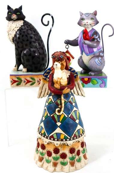 Jim Shore Heartwood Creek "Lucky" -and- "Love Creatures Great and Small" Figurines.