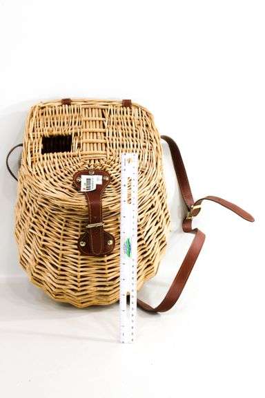 Wicker Fishing Basket or Creel, Designed to Keep Fish Fresh