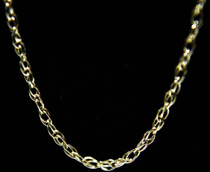 14 KT Gold Necklace, 18".   (0.98 gm)