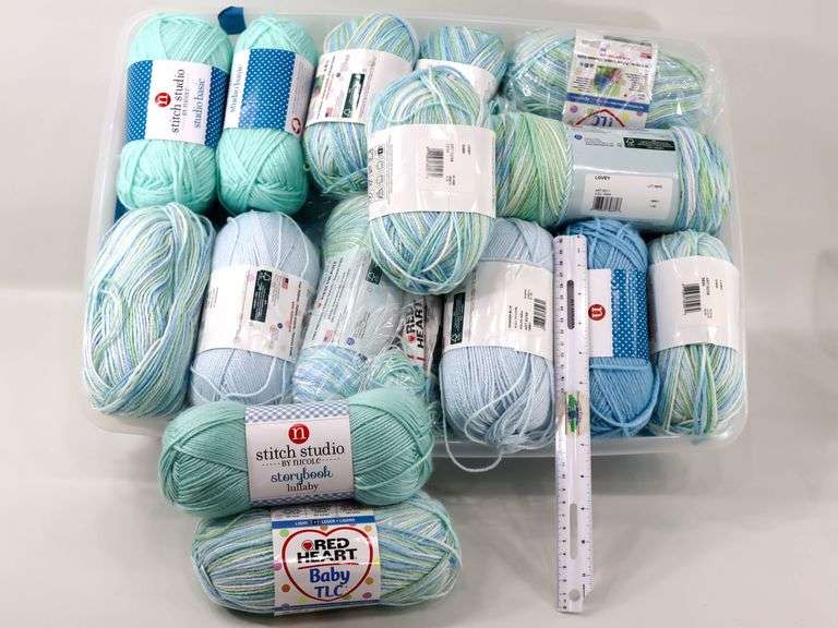Stitch Studio Blue Yarn Collection