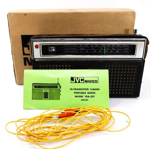 JVC Nivico 10A-351 10-Transistor 3-Band Portable Radio - Bunting Online ...