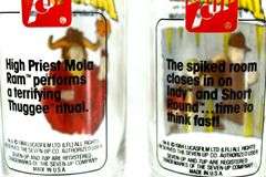 Vintage 1984 Lucas Film Ltd. "Indiana Jones and the Temple of Doom" 7-Up Glasses Made in USA
