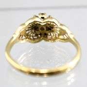 10 KT Gold Topaz (tested) Ring, size 7 1/2.     (2.36 gm t.wt)
