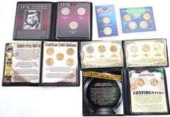 7 Uncirculated Coin Sets- Sacagawea and Kennedy Half Dollars.  Face Value $19