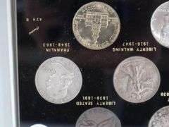 US Type collection sets , Includes Silver quarters , 1834 Draped Bust , 1852 Seated Liberty , 1909 Barber , 1929 Standing liberty + More AND US Half Dollar Type set , 1831 Draped Bust , 1853 Seated Liberty , 1904 Barber ,  1940 Walking Liberty , 1958 Franklin In69 Kennedy and 1976 Bicentennial , 13 coins in all