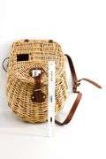 Wicker Fishing Basket or Creel, Designed to Keep Fish Fresh