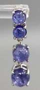 Sapphire (tested) and Sterling Silver Earrings