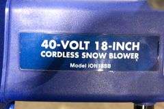 40V 18" Cordless Snowblower