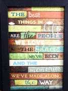 Set of Four Graphic Home Decor Pieces - framed