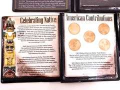 7 Uncirculated Coin Sets- Sacagawea and Kennedy Half Dollars.  Face Value $19