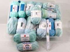 Stitch Studio Blue Yarn Collection