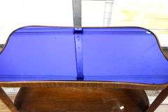 Art Deco Cobalt Blue Mirror Top Coffee and Side Tables.