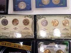 7 Uncirculated Coin Sets- Sacagawea and Kennedy Half Dollars.  Face Value $19