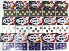 US Statehood Quarter proof sets , 2003 Gold edition x5 , 2005 San Francisco mint , x5 and 2008 Platinum Edition , x5 , 15 sets in total