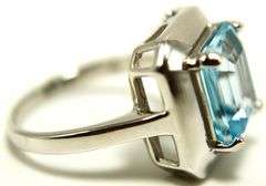 Topaz (tested) and Sterling Silver Ring.  Size 9.