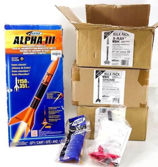 Estes Alpha III Model Rocket Launch Set.