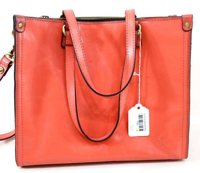 Patricia Nash Leather Ava Coral Handbag