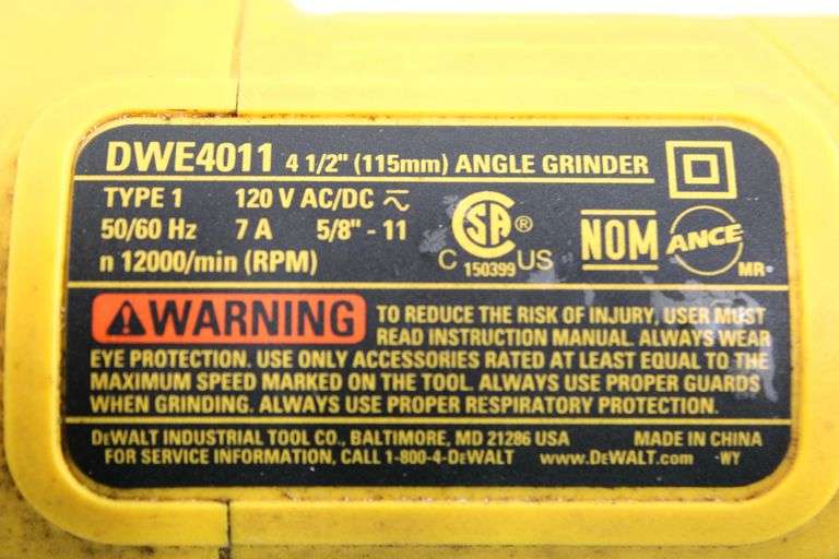 DeWalt Angle Grinder with Carry Case