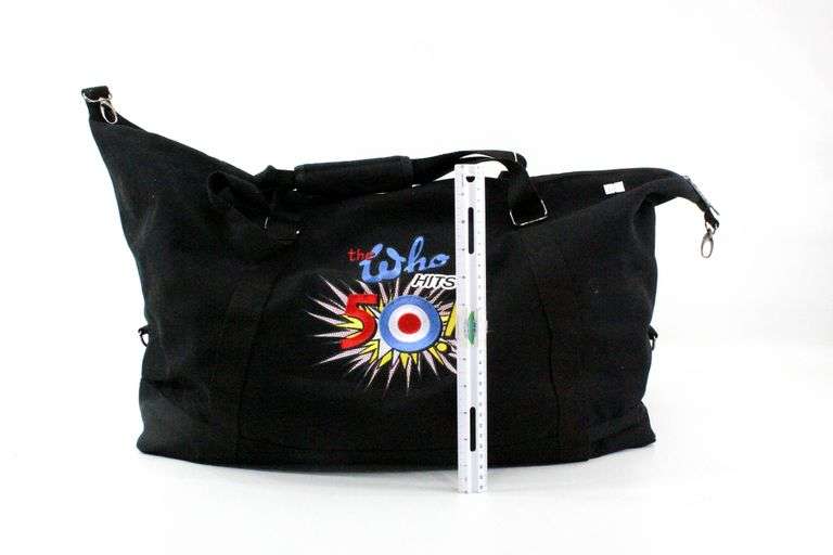The Who Hits 50! Black Tour Duffle Bag.