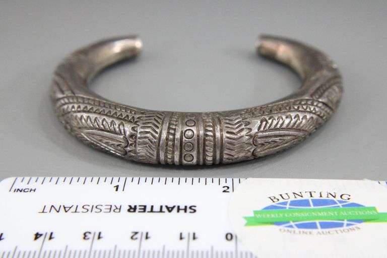 Antique Berber Silver Bracelet.  Unmarked.