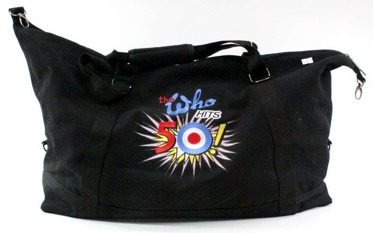 The Who Hits 50! Black Tour Duffle Bag.