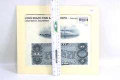 2005 Lobex Intaglio , Vintage engraving plated used for the 2005 long beach coin expo , USS California and $20 treasurey note