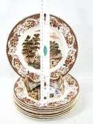 Royal Tudor Ware Luncheon Plates "Olde England" Barker Bros. England