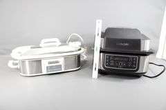 Crock Pot SCCPCCP350-SS Slow Cooker - and - Cosori CAG-A601S-KUS VeSync Aeroblaze Indoor Grill T3 U