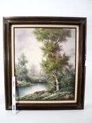 Landscape oil on canvas, framed- 32" x 27"