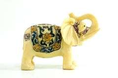 Handcrafted Resin "Good Luck Elephant" Sculpture - 3 x 4