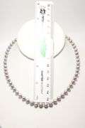 Sterling Silver findings on a genuine, knotted, Pearl Necklace,  16"