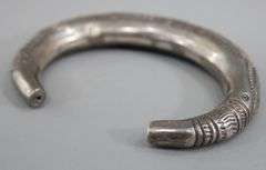 Antique Berber Silver Bracelet.  Unmarked.