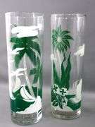 Island Paradise Palm Tree Vintage Glassware by Libbey