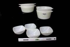 PYREX Milk Glass Bowls & Casserole Dishes.