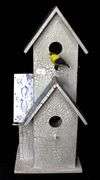 Folk Art Handcrafted Birdhouse - 17 x 7