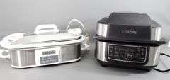 Crock Pot SCCPCCP350-SS Slow Cooker - and - Cosori CAG-A601S-KUS VeSync Aeroblaze Indoor Grill T3 U