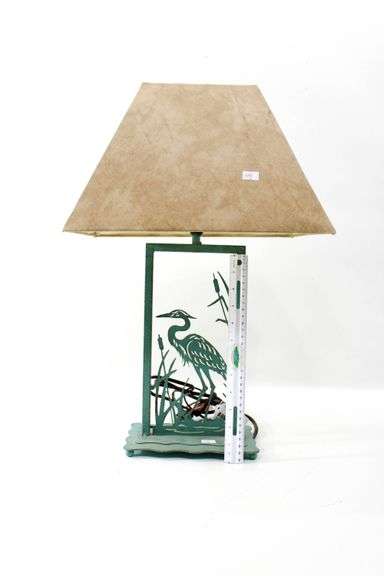 Shore Bird Cutwork Sculptural Base Table Lamp with Shade - 22 x 13