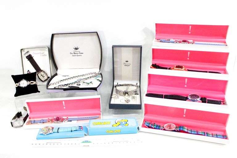 Large Watch Collection - Invicta Lupah Special Edition. Model #5168, Isaac Mizrahi, Steam Boat Willy, Princess Ice Queen, and More.