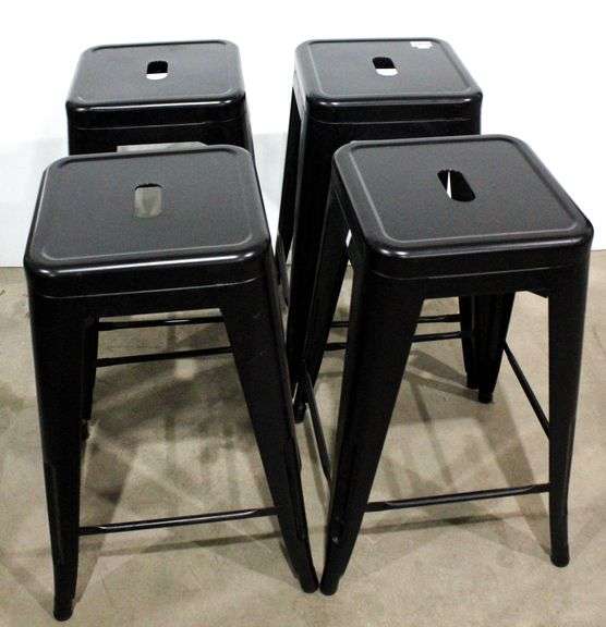 Hand Hold Seat Metal Stacking Stools