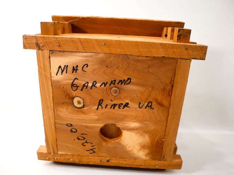 Signed - Mac Garnand Riner VA Rustic Primitive Log Cabin Still Banks