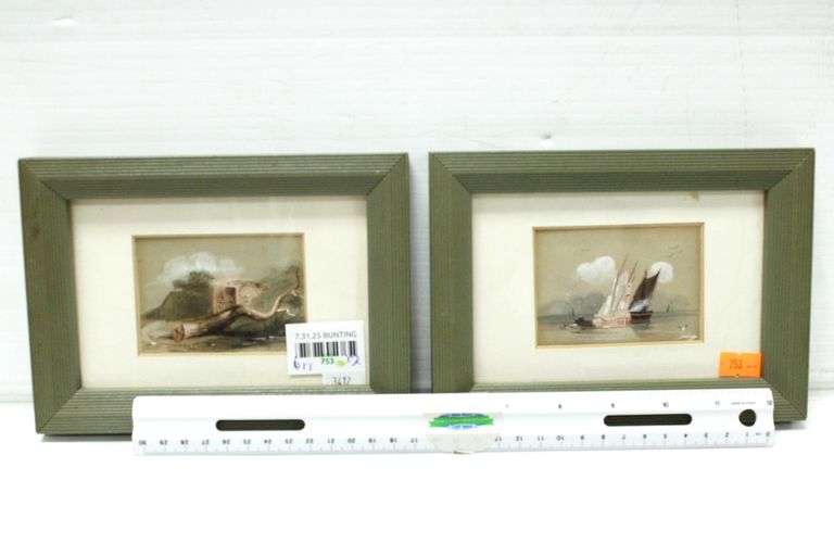 Impressionist Sea- and Land-Scapes - Pair - 6 x 8 each